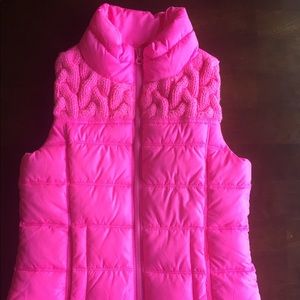 Girls Pink Vest Size 10
